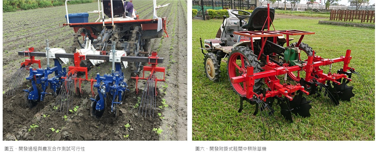 智能機具]畦間中耕除草機之研發與輔導| 智慧農業